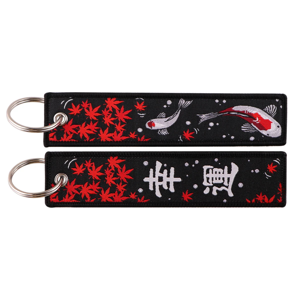 Japanese Anime Embroidery Key Fobs Tag