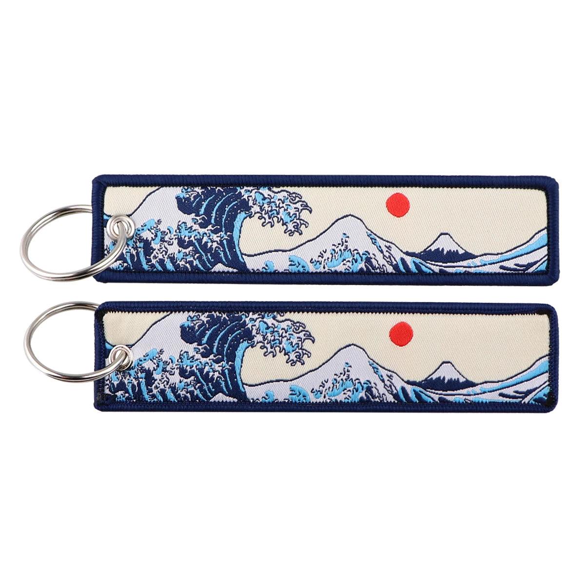 Japanese Anime Embroidery Key Fobs Tag