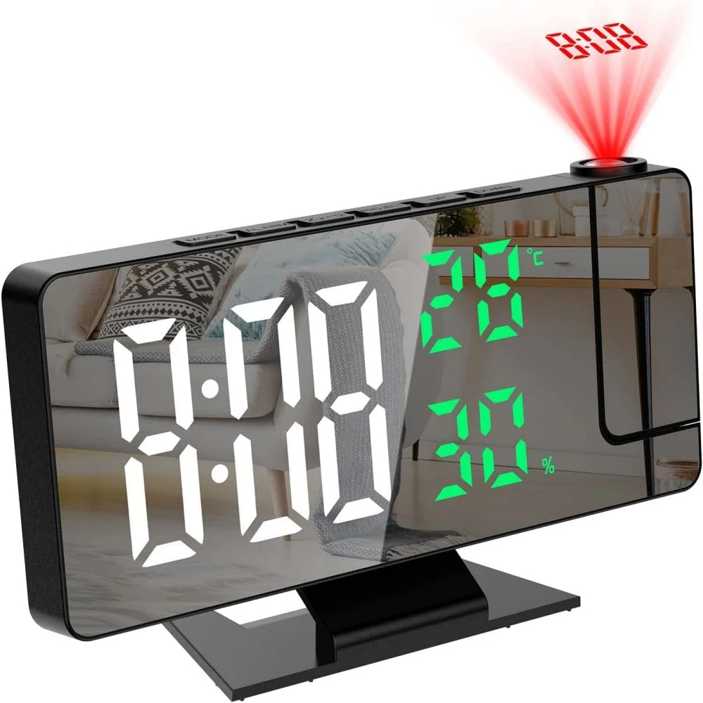 180° Arm Projection Digital Alarm Clock